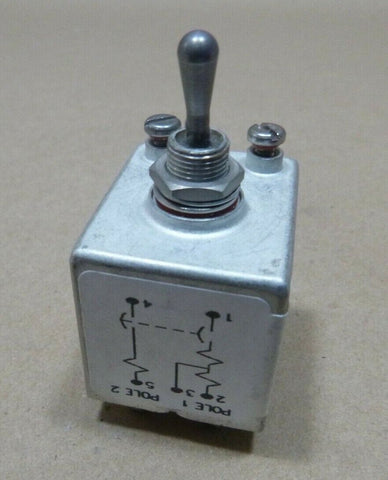 AP-12-638-3 AIRPAX TOGGLE SWITCH 47/420HZ 8.5A 120/240V 2P 5WIRE SM-C-667918