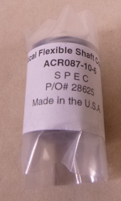 Helical ACR087-10-6 A Series Flexible Aluminum Integral Clamp Coupling 7075-T6