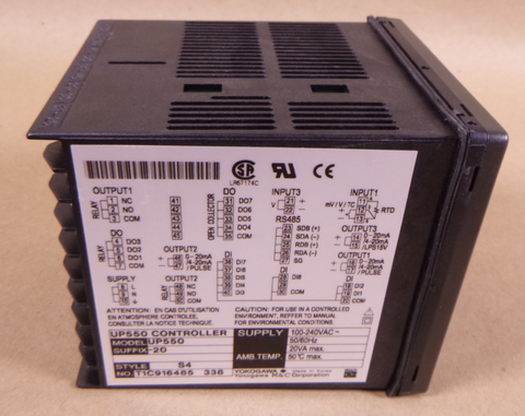 Used Yokogawa UP550 UP550-20 Controller S4 100-240VAC 50/60Hz 20VA | Electrical MRO Replacement Parts & Components and Commercial Electrical Supplies Company