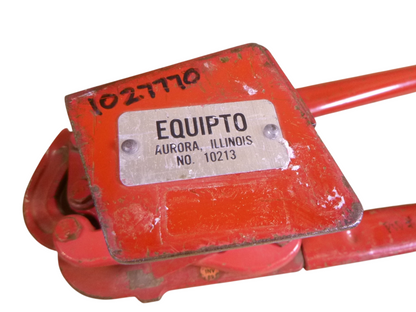 USED Equipto 10213 Slotted Angle Iron Shear Manual Cutter 3" Cutter x 39" Long | Industrial MRO Tools and Replacement Industrial Equipment Components