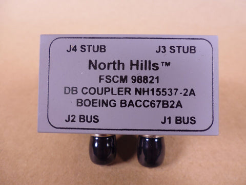 North Hills BACC67B2A Data Bus Coupler NH15537-2A FSCM 98821 , 5985-01-609-1043