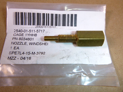 USGI New Window Washer Nozzle 8034801, 2540-01-511-5717 For JLG Trak Int. | Industrial Tractor Parts Supplier and Surplus Tractor Parts &amp; Accessories