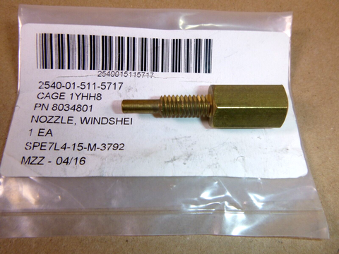 USGI New Window Washer Nozzle 8034801, 2540-01-511-5717 For JLG Trak Int.