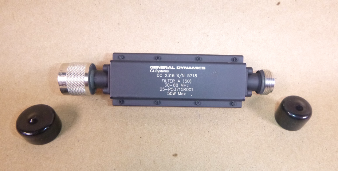 25-P53715R001 General Dynamics Band Pass Filter 30-88 Mhz, 50W, 5915-01-630-8004 | Electrical MRO Replacement Parts &amp; Components and Commercial Electrical Supplies Company