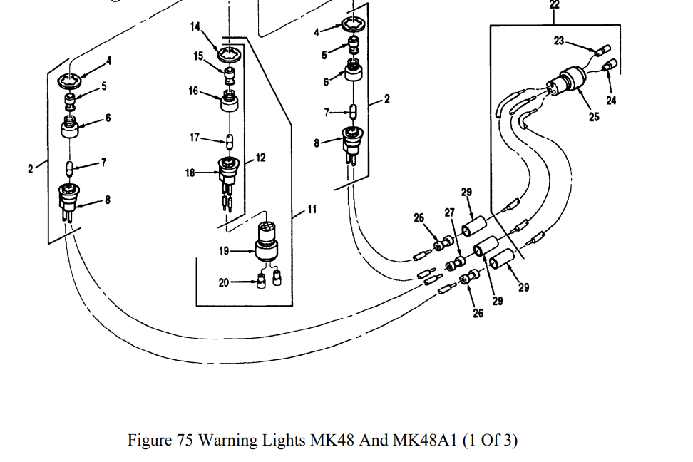 Nartron 441-1-0342 Indicator Warning Light For MK48 MK48A1 , 6210-01-206-4754 | Replacement Truck Parts, Trailer Accessories, Automobile Supplies, Car Parts & Accessories