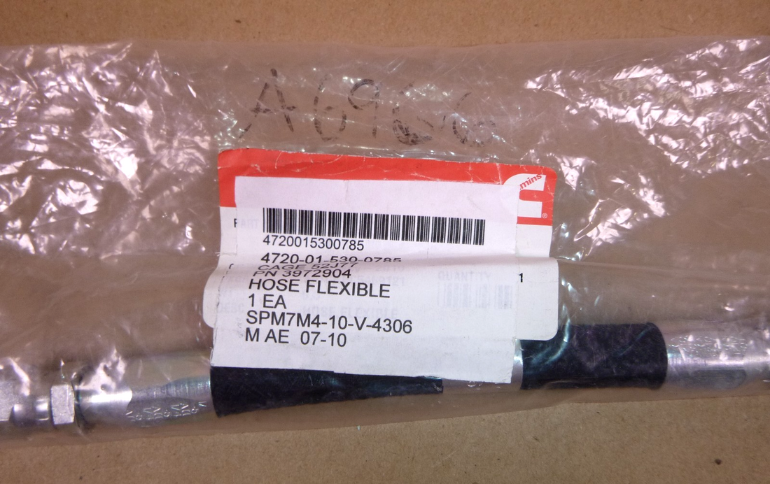 Genuine OEM Cummins Flexible Hose 3972904 Marine / Industrial | Replacement Truck Parts, Trailer Accessories, Automobile Supplies, Car Parts &amp; Accessories