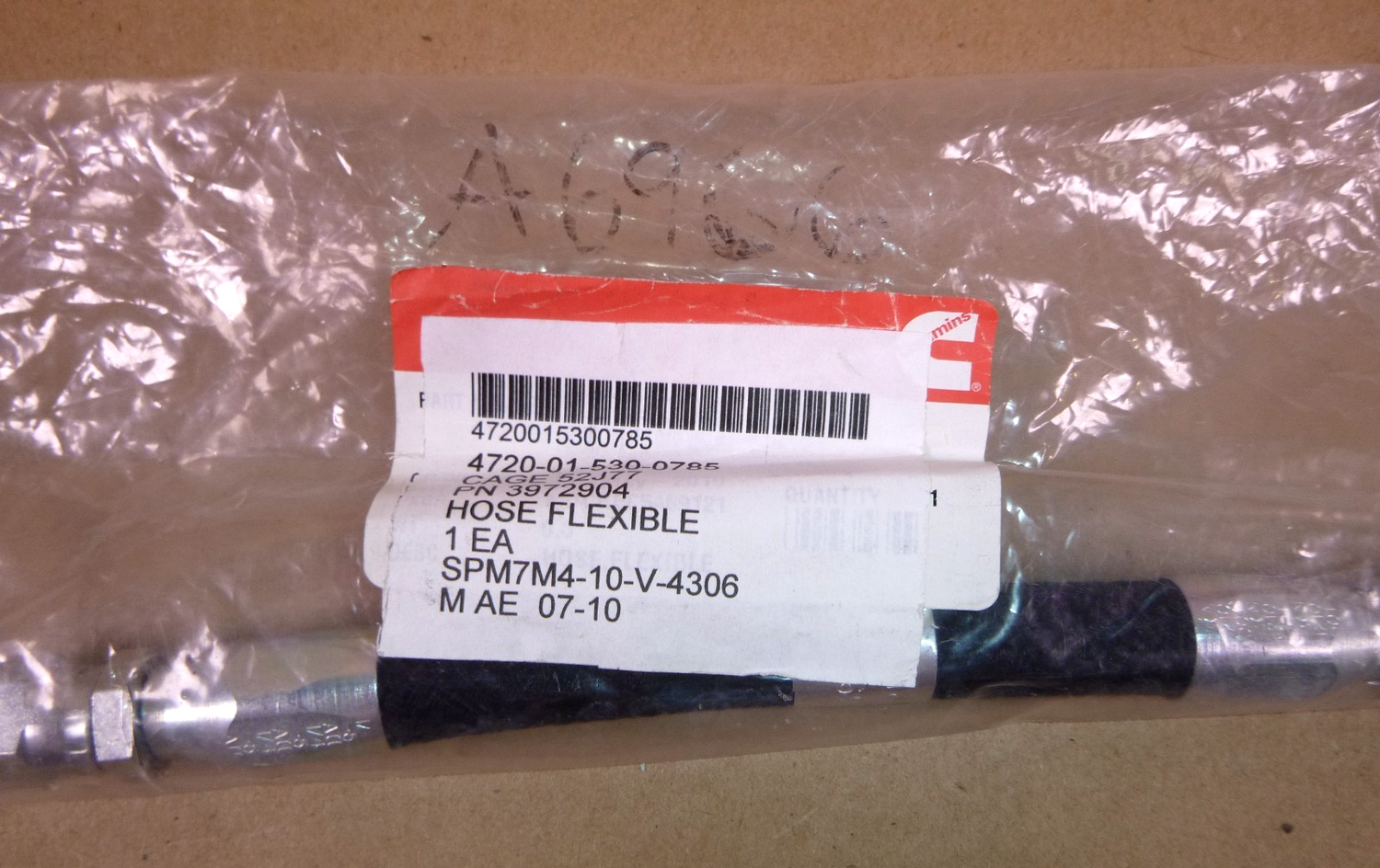 Genuine OEM Cummins Flexible Hose 3972904 Marine / Industrial | Replacement Truck Parts, Trailer Accessories, Automobile Supplies, Car Parts &amp; Accessories