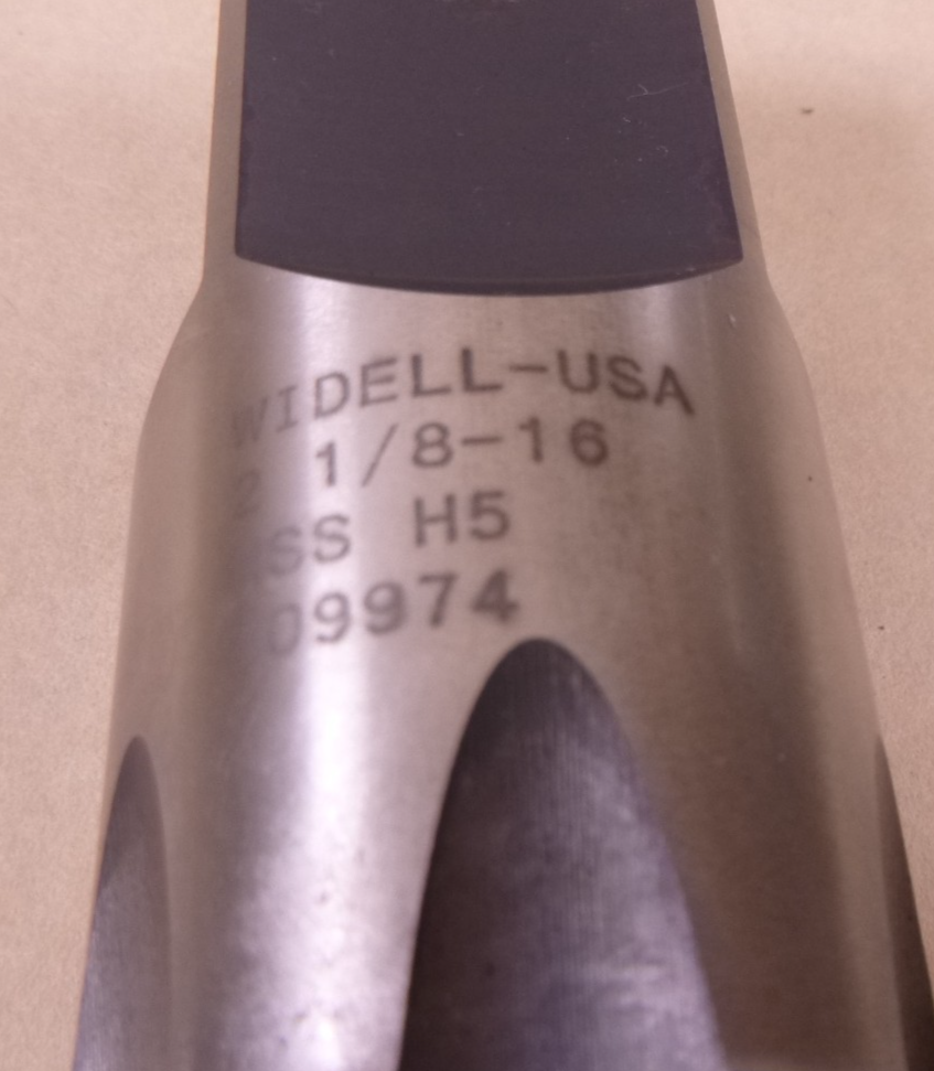 Widell 709974 Tap 2-1/8"-16 H5 6FL HSS Bottom Tap
