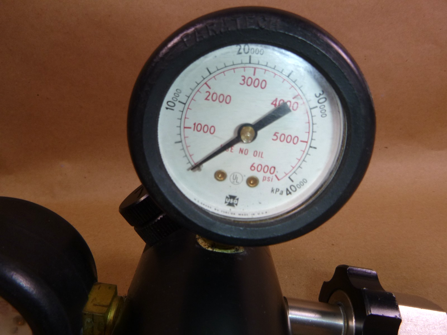Paratech Pressure Regulator 895491, Max Inlet 6000 Psi Outlet Relief Set 150 Psi