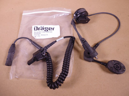 Drager 4056218 Earspeaker Cable w/ BAcomm 4056200 PTT | Electrical MRO Replacement Parts &amp; Components and Commercial Electrical Supplies Company