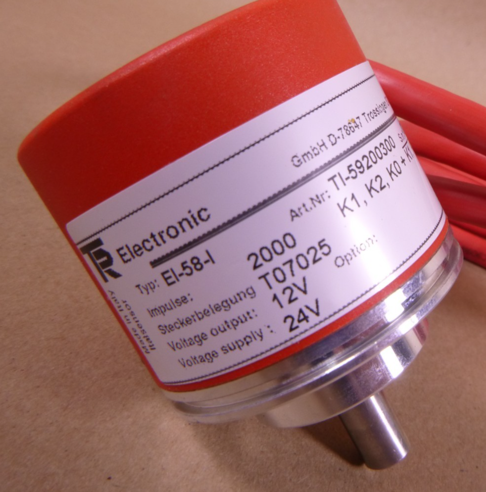 TR Electronic EI-58-I Encoder TI-59200300 , 2000 Impulse, 24V/12V, GmbH D-78647 | Industrial Electric Motors, Pumps &amp; Parts