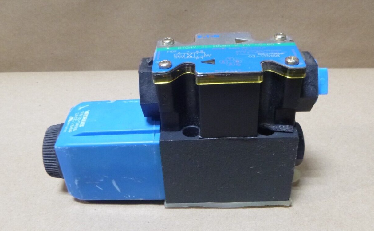EATON VICKERS Hydraulic Throttle Valve, 4 Way, 24VDC, 2 GPM, 5000 Psi, 02-135168 | Industrial MRO Replacement Parts, Manufacturing Machine Parts &amp; Components, Heavy Equipment Parts Supplier