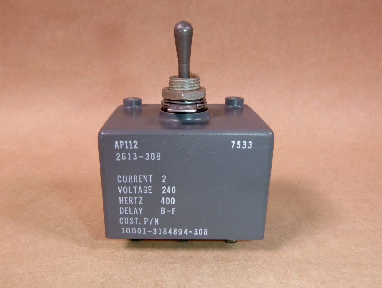 AP112-2613-308 Sensata-Airpax Circuit Breaker Magnetic 240 Volt 400 Hz 6 Wire