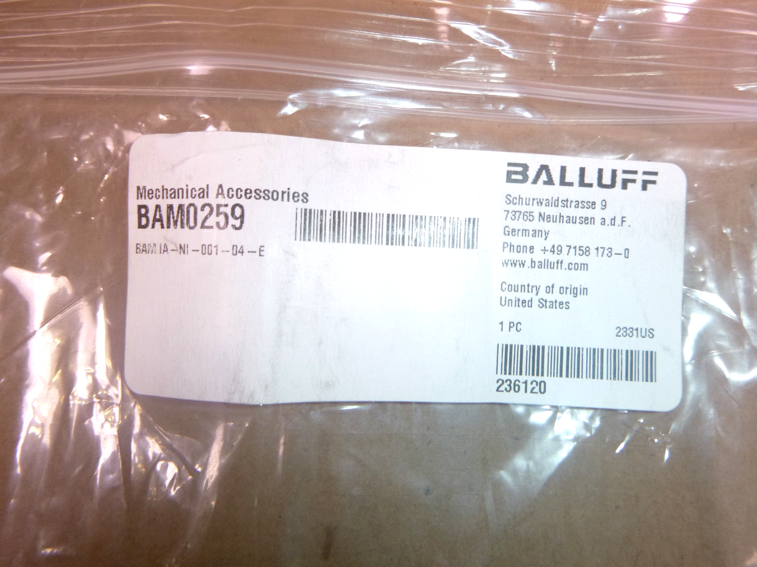 BALLUFF BAM0259 Insulation Plate For BNI Devices W/ 8 Ports BAM IA-NI-001-04-E | Industrial MRO Replacement Parts, Manufacturing Machine Parts &amp; Components, Heavy Equipment Parts Supplier