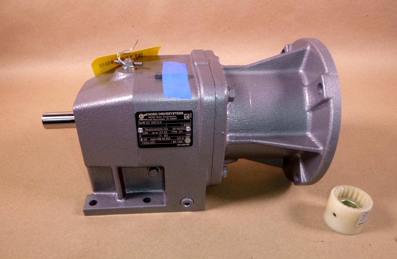 Nord Parallel Shaft Reducer 64 Rpm Output 56C Frame Input 1/2 Hp. 496 lb. in. | Industrial Electric Motors, Pumps &amp; Parts