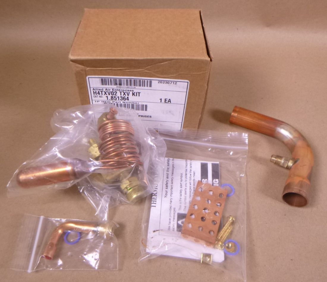 H4TXV02 TXV Kit Allied Air Enterprises 1.851364 Expansion Valve HXCE5ZX200R410A | Electrical MRO Replacement Parts &amp; Components and Commercial Electrical Supplies Company