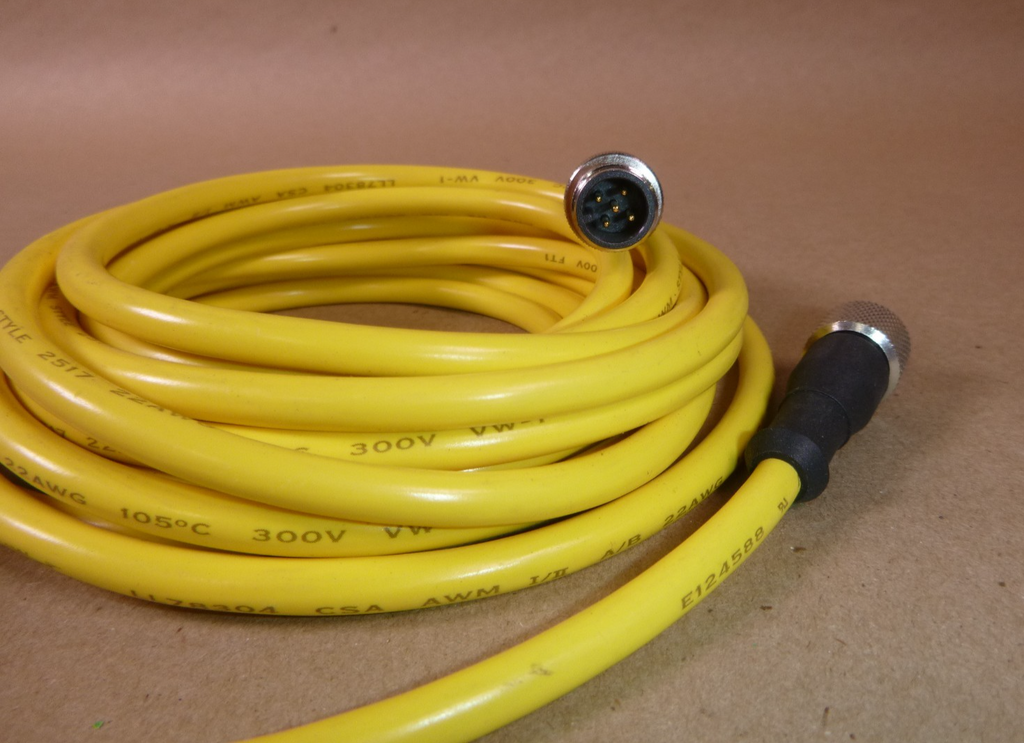 Banner Engineering DEE2R-515D Part #72335(15-foot) double-ended, 5-pin M12 cable