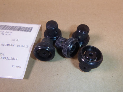 (Lot of 5) Military Knobs 12294051-1, 5355-01-203-3436 - 1/8" Hole x 0.90" Tall | Industrial MRO Replacement Parts, Manufacturing Machine Parts &amp; Components, Heavy Equipment Parts Supplier
