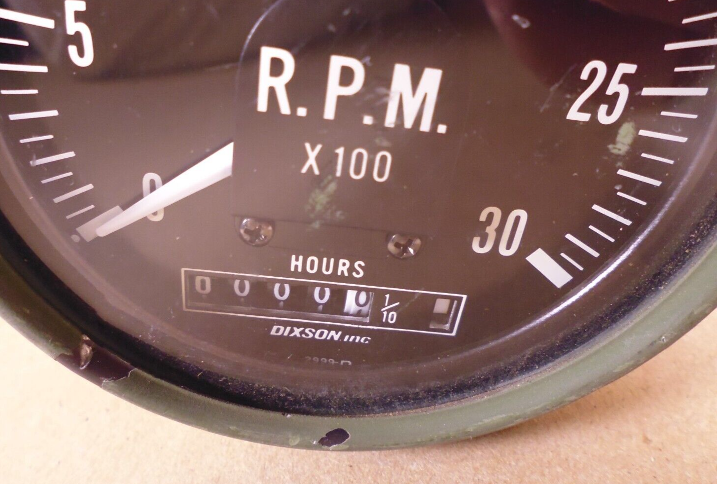 USGI M35A3 M44A3 2-1/2-TON 6X6 Series Trucks Tachometer W/ Hour Meter 12448944 | Genuine M35 Military Truck Parts and M939 Cargo Truck Surplus Parts