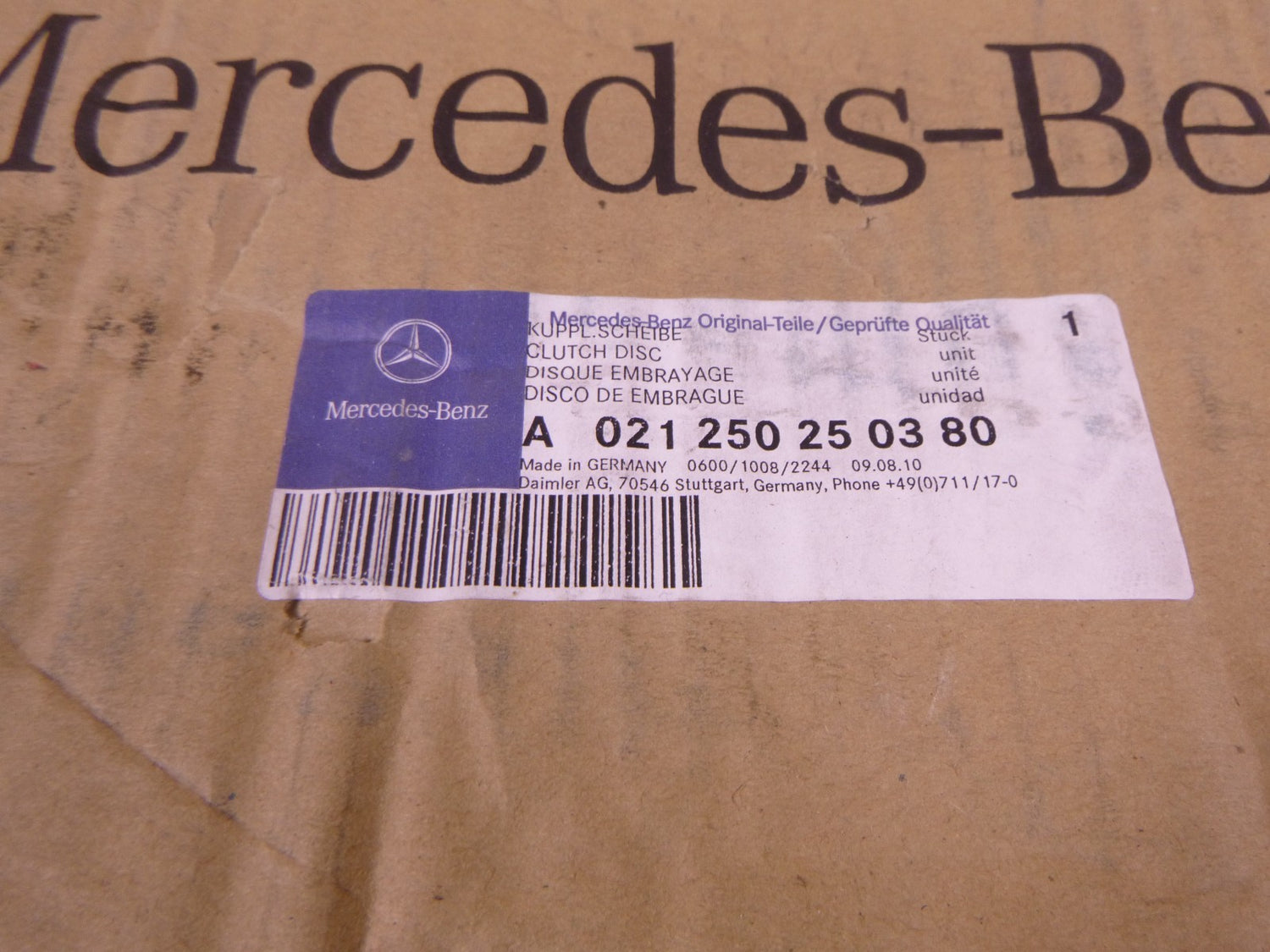 OEM Mercedes Benz A021250250380 Clutch Plate Fits Sachs 421878001840 | Replacement Truck Parts, Trailer Accessories, Automobile Supplies, Car Parts &amp; Accessories