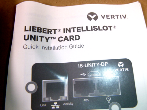 Vertiv Liebert IntelliSlot IS-Unity-DP Network Card, Remote Dual Protocol