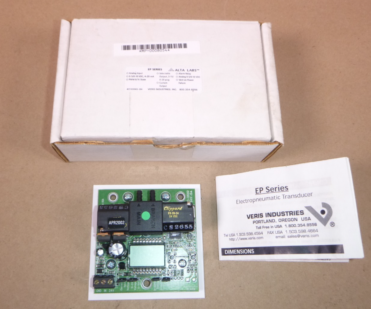 Veris EP Series Electropneumatic Transducer 3 to 15 or 0 to 20 psig Output | Electrical MRO Replacement Parts &amp; Components and Commercial Electrical Supplies Company