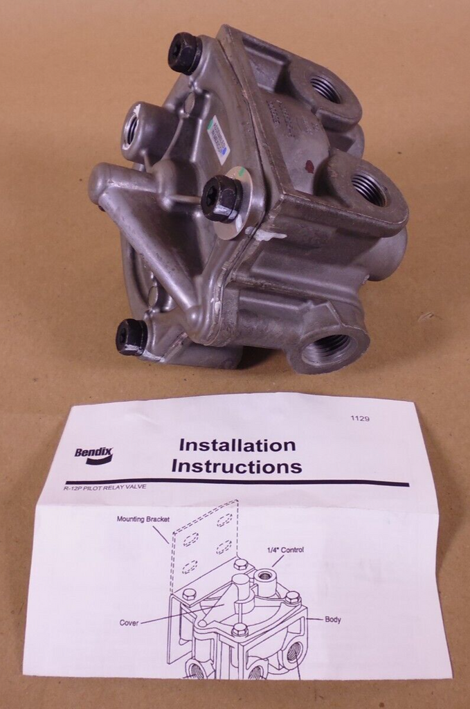 OEM Bendix 801746 R-12P Air Brake Pilot Relay Valve , 2530-01-540-8069 ...