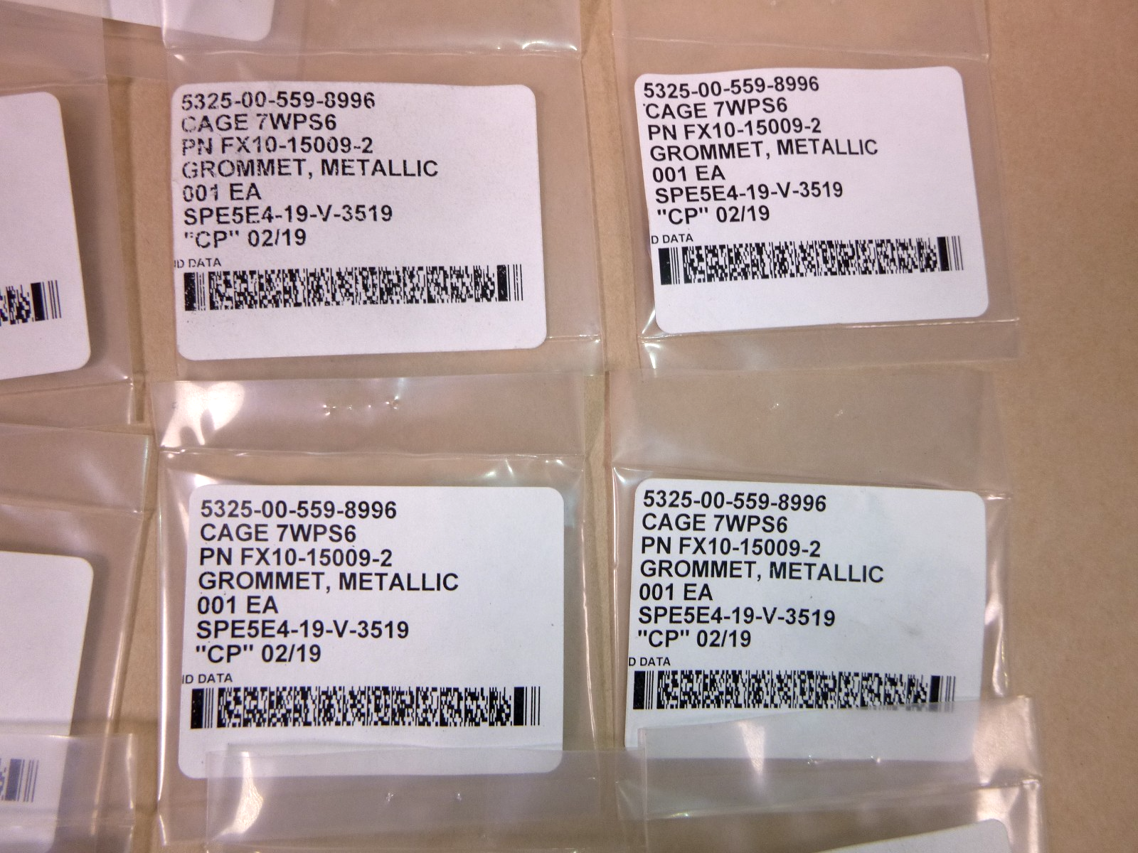 21x USGI Grommet, Alloy Steel FX10-15009-2, 5325-00-559-8996
