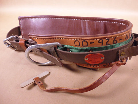 Buckingham 2951 Leather Pole Climbing Lineman Safety Belt Size 42