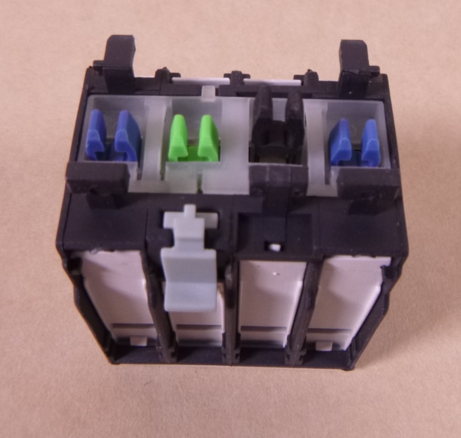 (Lot of 2) 3RH1921-1HA22 Auxiliary Switch Contact Block 2NO 2NC 10A 4P 10/240V