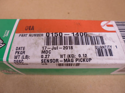 OEM Cummins 150-1406 Magnetic Pickup Sensor 0150-1406 Genuine | Replacement Truck Parts, Trailer Accessories, Automobile Supplies, Car Parts &amp; Accessories