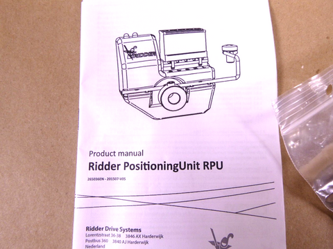 Ridder 502687 Positioning Unit RPU 24V, 4-20mA, For Ridder RW Geared Motors