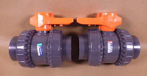 (2x) Ipex VXE-FKM & VXE-EPDM 63-2" 2" PVC True Union Ball Valve DN50 PN16