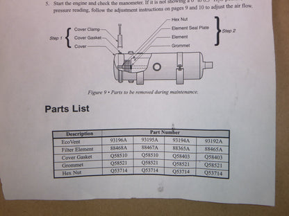 EcoVent Recirculator 93196D For Closed Crankcase Ventilation System 74824F91 | Replacement Truck Parts, Trailer Accessories, Automobile Supplies, Car Parts &amp; Accessories