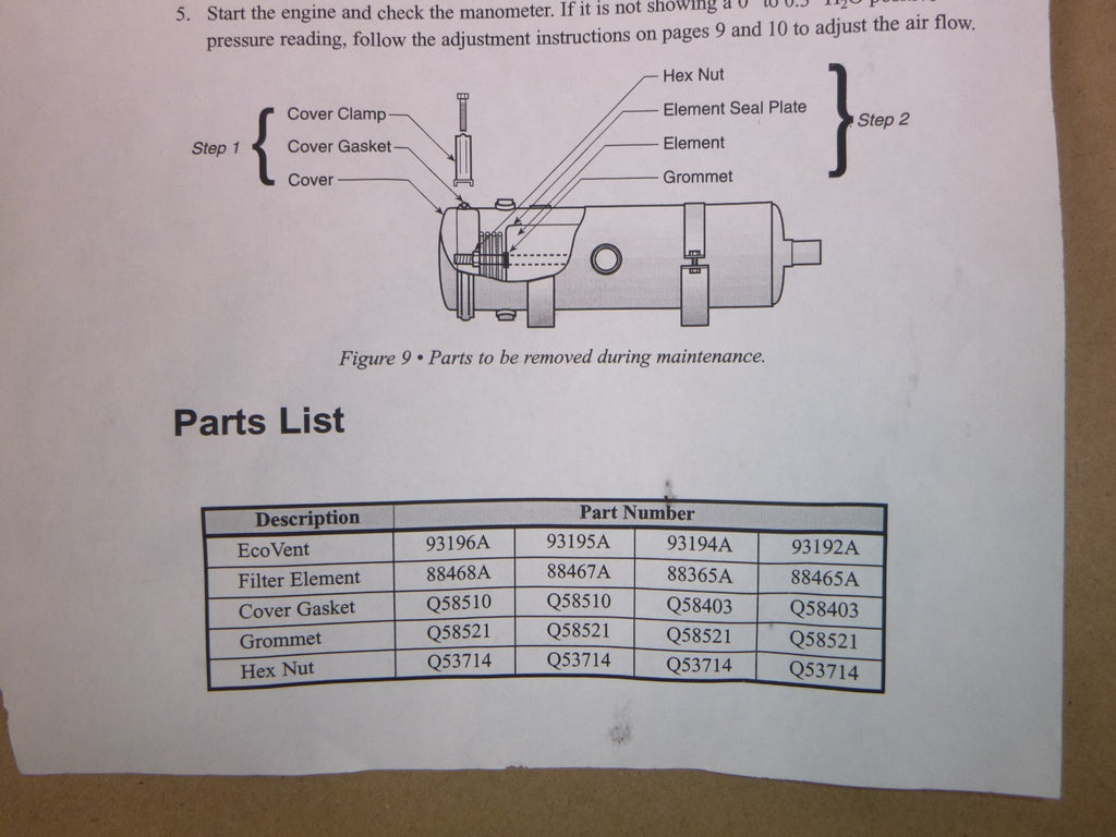 EcoVent Recirculator 93196D For Closed Crankcase Ventilation System 74824F91 | Replacement Truck Parts, Trailer Accessories, Automobile Supplies, Car Parts & Accessories