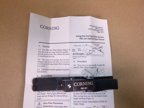 NEW Corning FBC-001 SM MM High Precision Fiber Cleaver