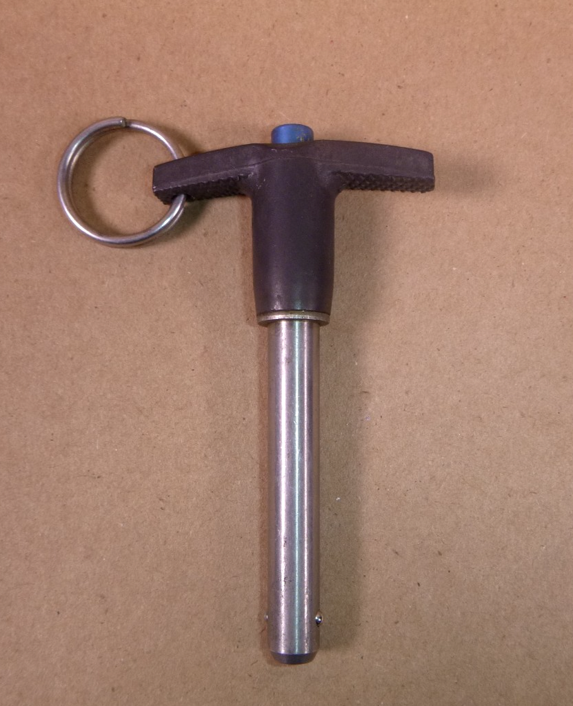 3/8" Shank x 2" Grip Length T Hdl Stainless Steel Quick Release Pin Avibank USA