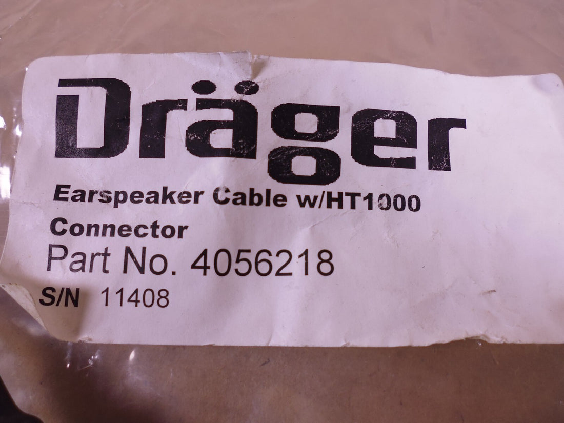 Drager 4056218 Earspeaker Cable w/ BAcomm 4056200 PTT | Electrical MRO Replacement Parts &amp; Components and Commercial Electrical Supplies Company