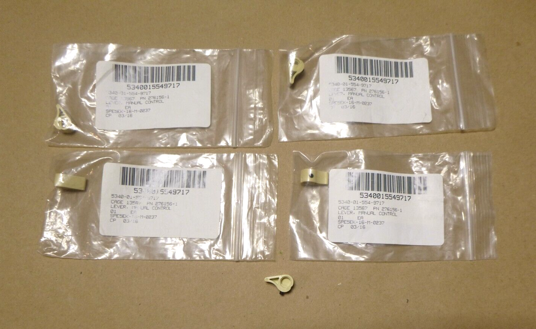 5x USGI ITT Exelis Manual Control Lever 276156-1, 5340-01-554-9717 | Industrial MRO Replacement Parts, Manufacturing Machine Parts &amp; Components, Heavy Equipment Parts Supplier