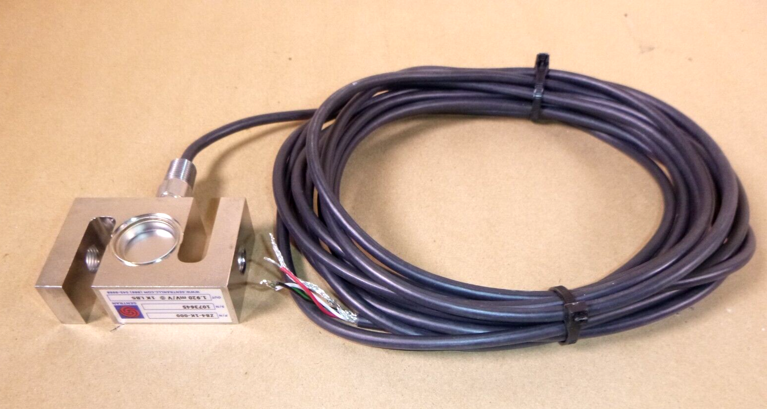 New Sentran ZB Load Cell ZB4-1K-000, 1000 Lbs. Load Cell, Serial 