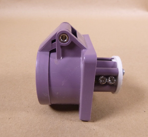 MENNEKES IP44 Purple Panel Mount 2P Industrial Power Socket, 16Amp, 20-25 Volt