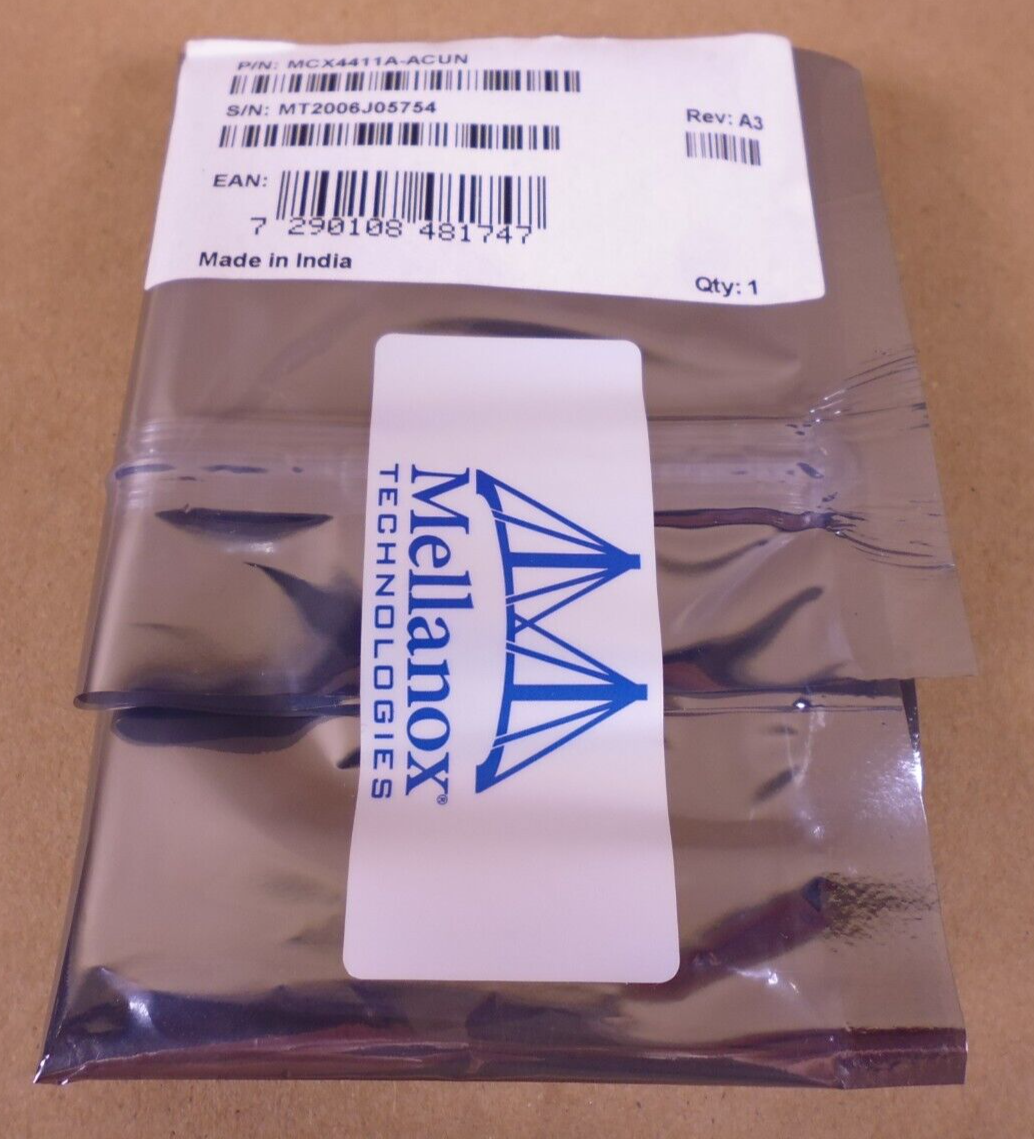 NEW NVIDIA Mellanox CX4411A ConnectX-4 Lx 25GbE 25G SFP28 OCP Card MCX4411A-ACUN | Electrical MRO Replacement Parts &amp; Components and Commercial Electrical Supplies Company