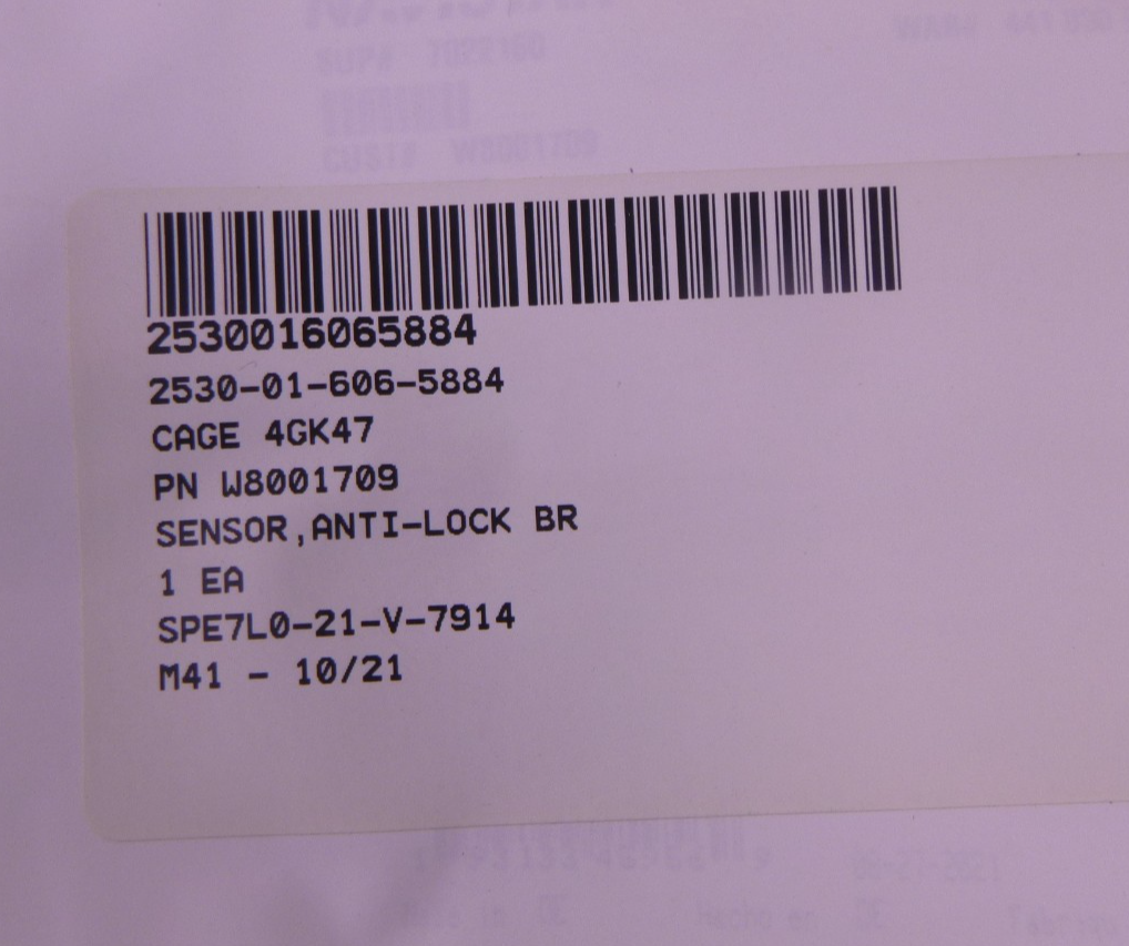 OEM Wabco W8001709 ABS 38" Speed Sensor Cable R955336, 85105999, 85106608 | Replacement Truck Parts, Trailer Accessories, Automobile Supplies, Car Parts &amp; Accessories