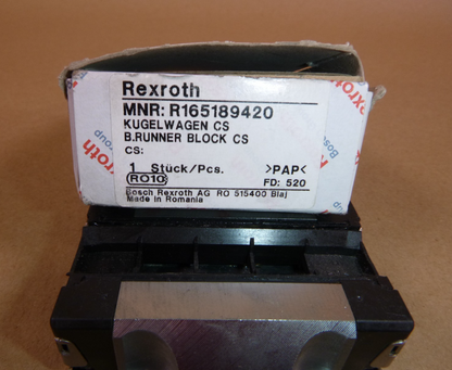 R165189420 REXROTH Ball Runner Block Carbon Steel