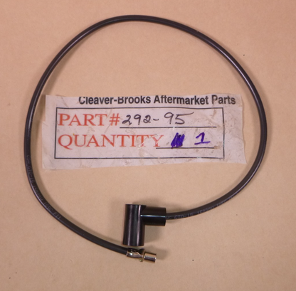 Cleaver Brooks 25" Long Ignition Cable 292-95, 292-00095, 292-00095-000 | Electrical MRO Replacement Parts &amp; Components and Commercial Electrical Supplies Company