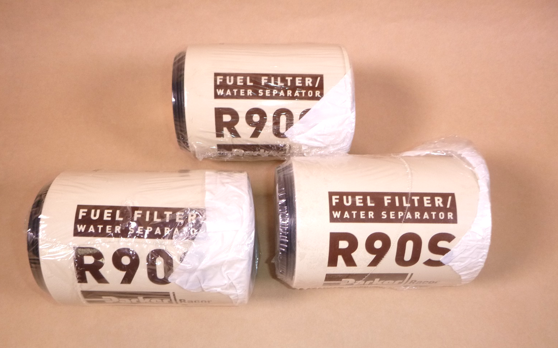 (Lot of 3) Parker Racor R90S Diesel Fuel Filter Water Separator 2 Micron | Replacement Truck Parts, Trailer Accessories, Automobile Supplies, Car Parts &amp; Accessories