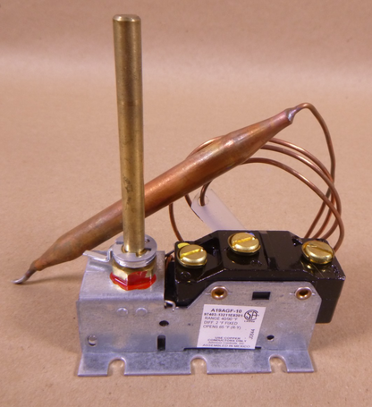 Johnson Controls A19AGF-10 Temperature Control Thermostatic Switch A19 Series | Electrical MRO Replacement Parts &amp; Components and Commercial Electrical Supplies Company