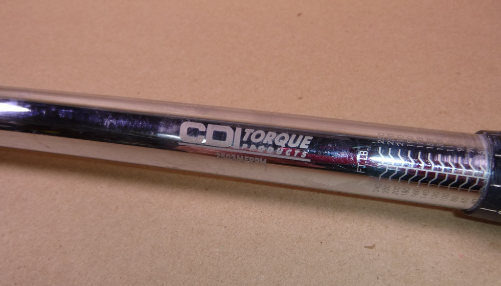 USED 1/2" Dr 30-250 Ft Lbs CDI Comfort Grip Adjustable Torque Wrench 2503MFRPH | Industrial MRO Tools and Replacement Industrial Equipment Components