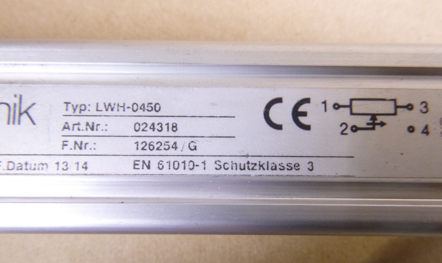 Novotechnik LWH-0450 Position Transducer Linear Rod-Type LWH450 | Industrial MRO Replacement Parts, Manufacturing Machine Parts &amp; Components, Heavy Equipment Parts Supplier