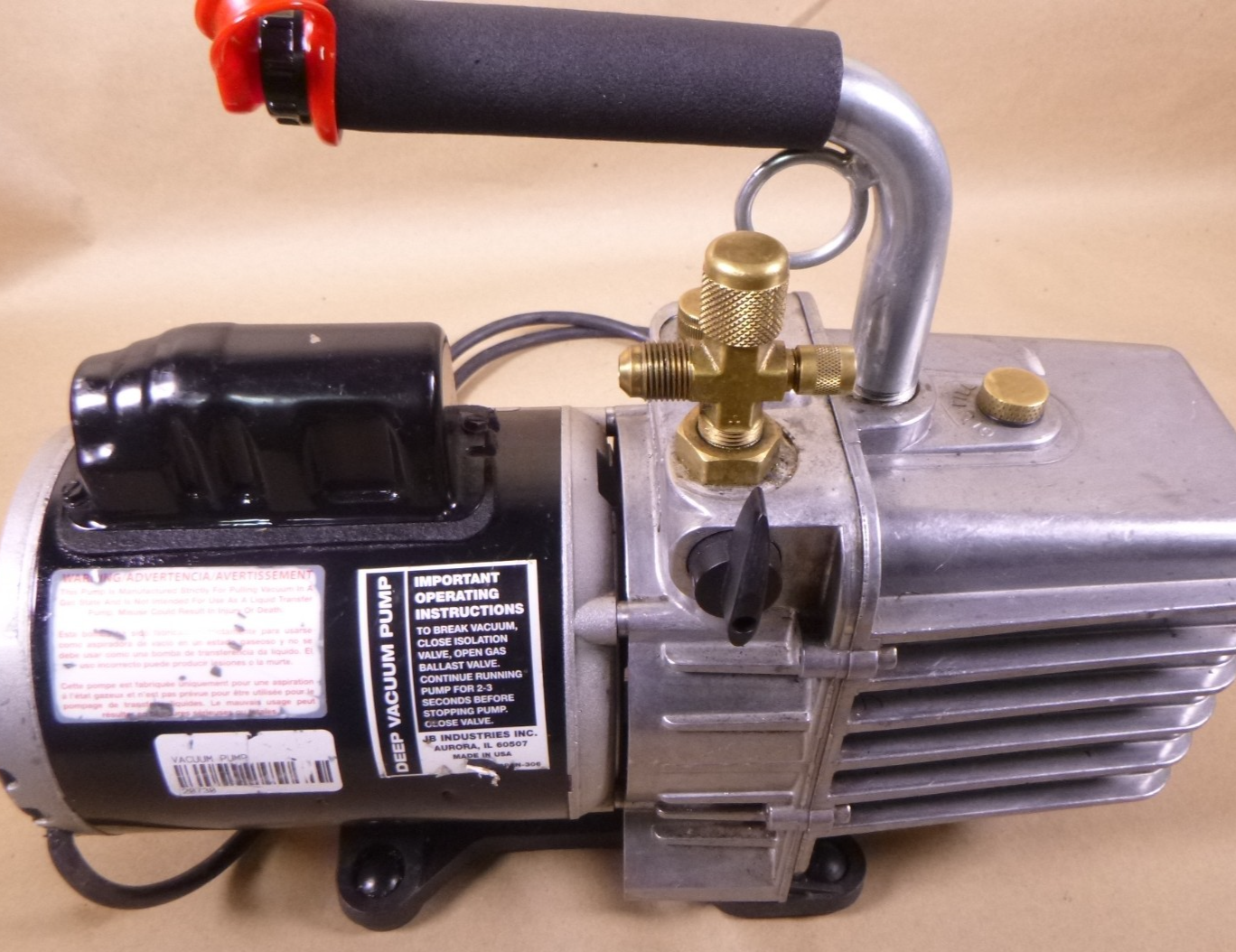 USED JB Industries DV-285N Platinum 10 CFM Vacuum Pump | Industrial Electric Motors, Pumps &amp; Parts